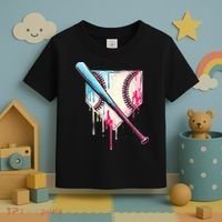 Cool Sport Baseballhome Plate Drip With Sprinkles Drip Toddler T-Shirt thumb 3