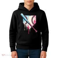 Cool Sport Baseballhome Plate Drip With Sprinkles Drip Kids Hoodie thumb 4
