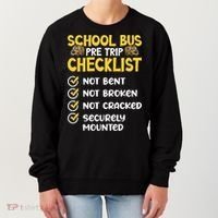 Cdl School Bus Driver Pretrip Trucking Retro Trucker Pride Women's Sweatshirt thumb 0