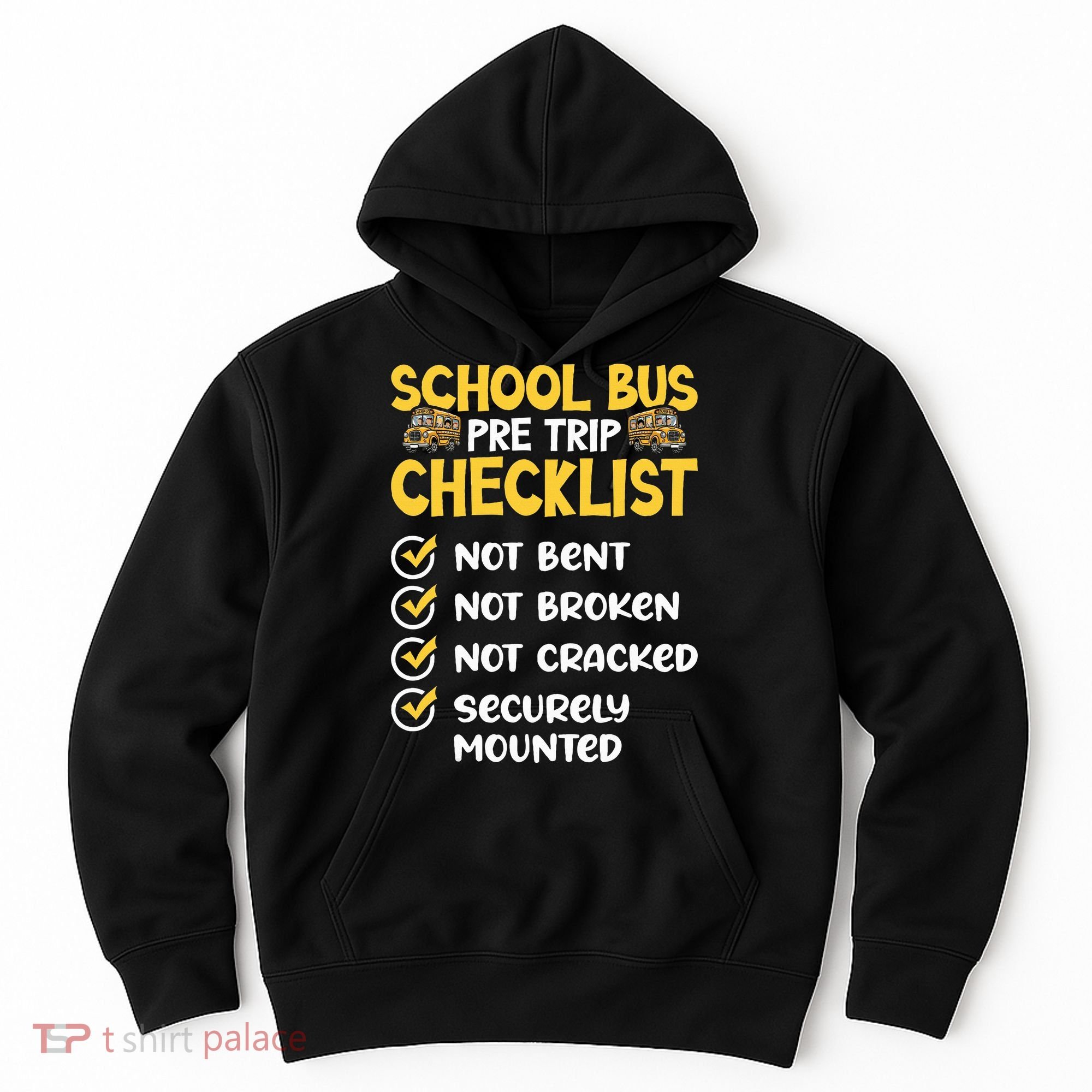 Cdl School Bus Driver Pretrip Trucking Retro Trucker Pride Hoodie