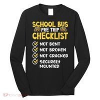 Cdl School Bus Driver Pretrip Trucking Retro Trucker Pride Long Sleeve Shirt thumb 0