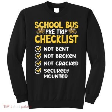 Cdl School Bus Driver Pretrip Trucking Retro Trucker Pride Sweatshirt