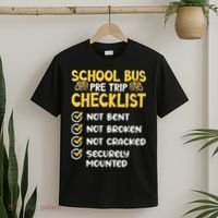 Cdl School Bus Driver Pretrip Trucking Retro Trucker Pride T-Shirt thumb 2