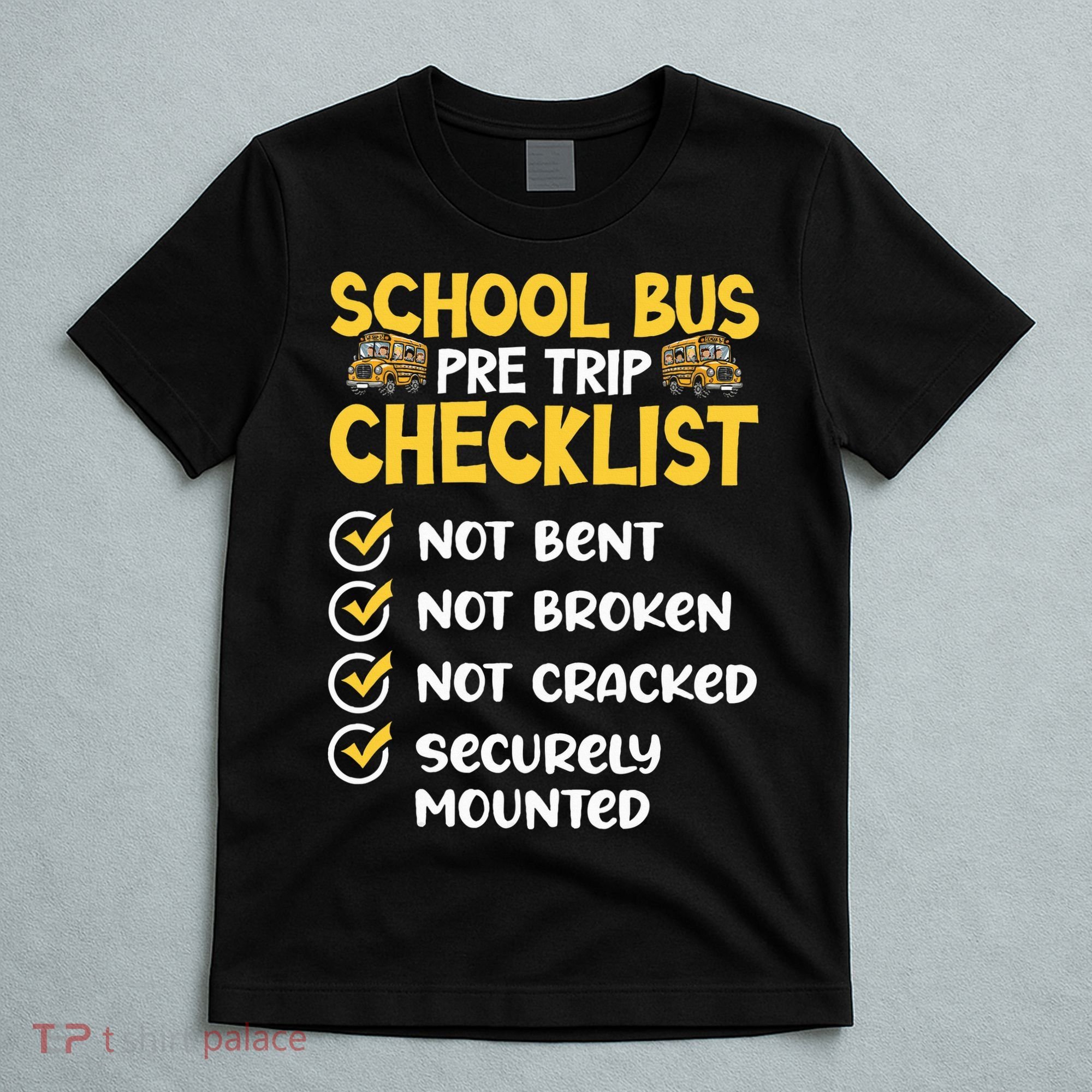 Cdl School Bus Driver Pretrip Trucking Retro Trucker Pride T-Shirt
