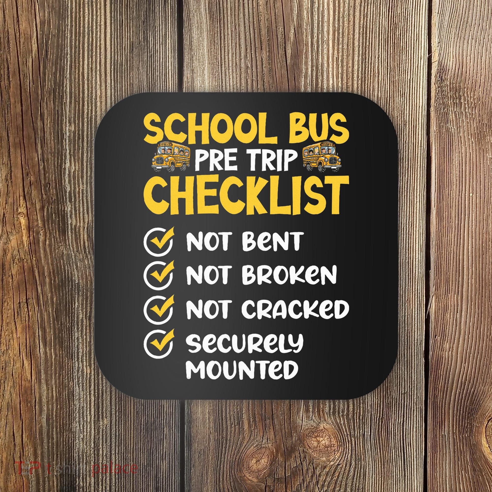 Cdl School Bus Driver Pretrip Trucking Retro Trucker Pride Coaster