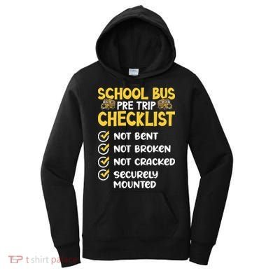 Cdl School Bus Driver Pretrip Trucking Retro Trucker Pride Women's Hoodie
