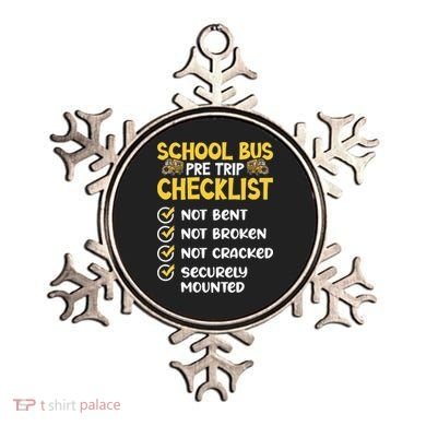 Cdl School Bus Driver Pretrip Trucking Retro Trucker Pride Ornament