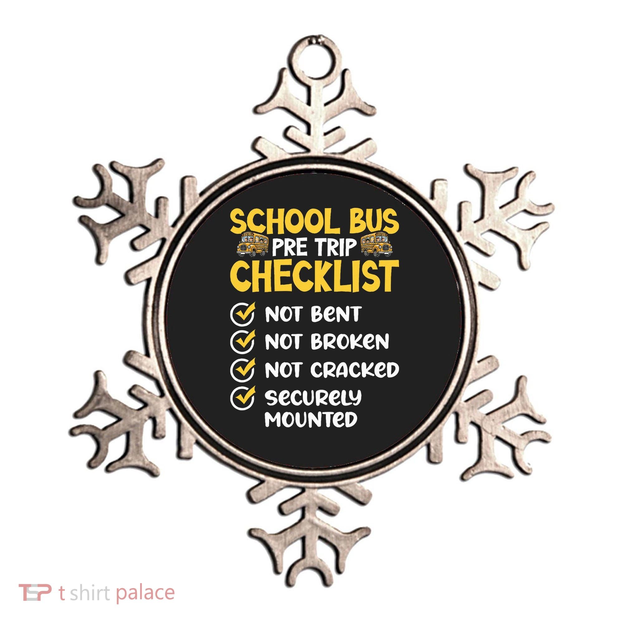 Cdl School Bus Driver Pretrip Trucking Retro Trucker Pride Ornament
