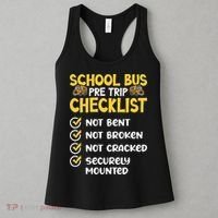 Cdl School Bus Driver Pretrip Trucking Retro Trucker Pride Women's Tank Top thumb 3
