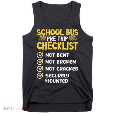 Cdl School Bus Driver Pretrip Trucking Retro Trucker Pride Tank Top