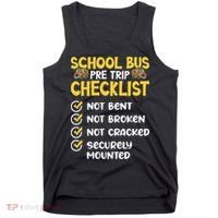 Cdl School Bus Driver Pretrip Trucking Retro Trucker Pride Tank Top thumb 0