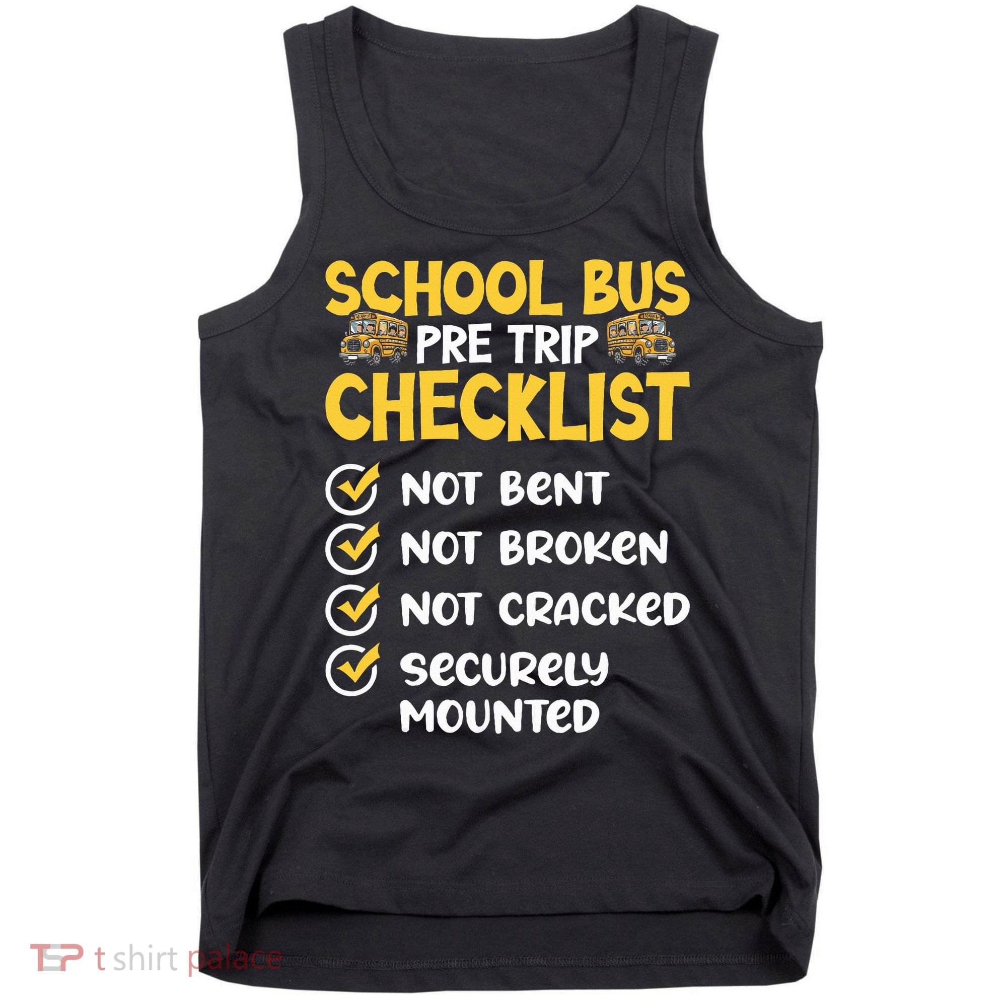 Cdl School Bus Driver Pretrip Trucking Retro Trucker Pride Tank Top