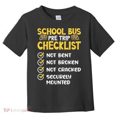 Cdl School Bus Driver Pretrip Trucking Retro Trucker Pride Toddler T-Shirt