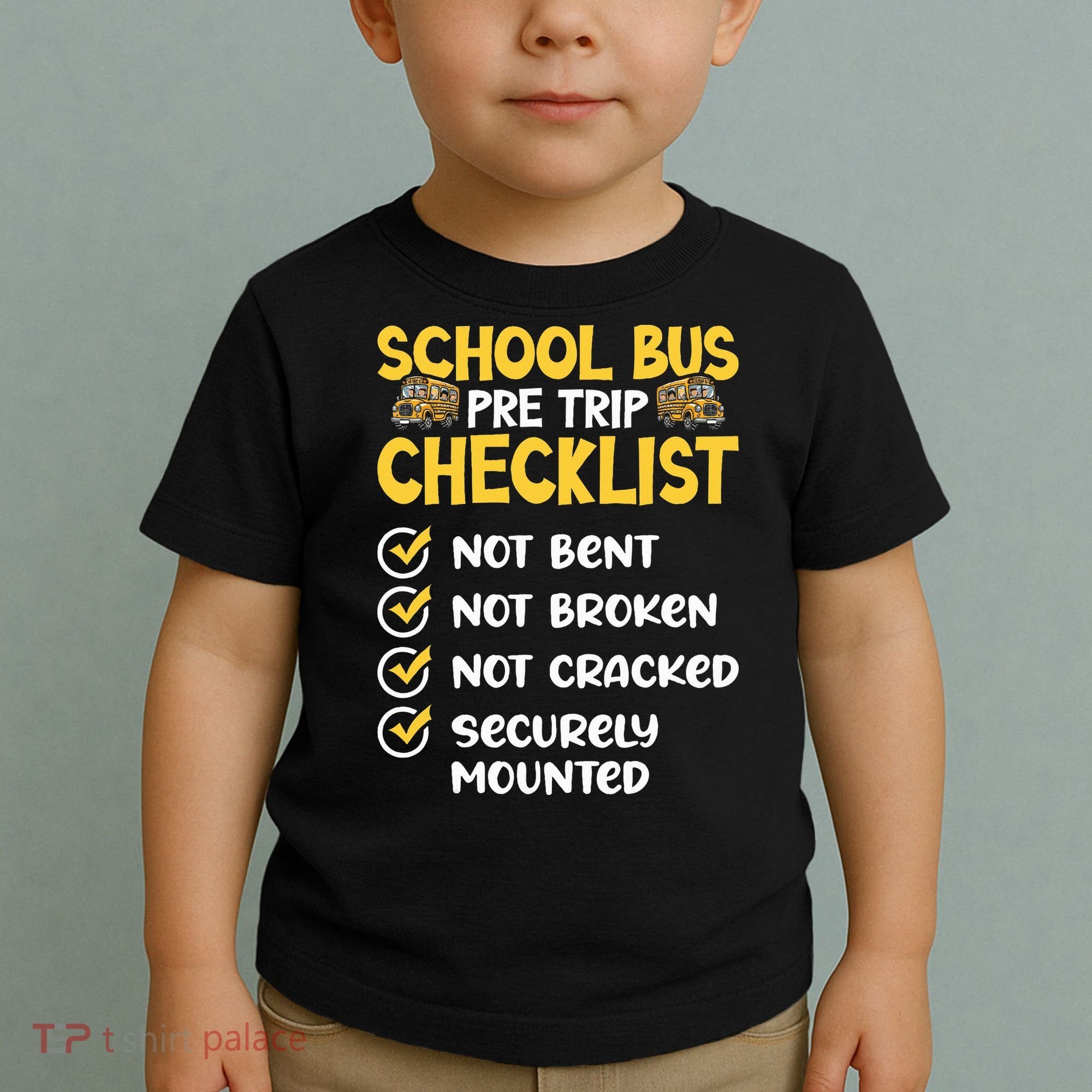 Cdl School Bus Driver Pretrip Trucking Retro Trucker Pride Toddler T-Shirt