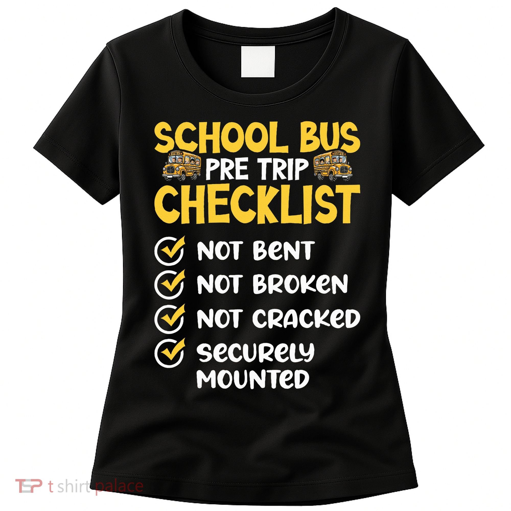 Cdl School Bus Driver Pretrip Trucking Retro Trucker Pride Women's T-Shirt