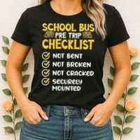 Cdl School Bus Driver Pretrip Trucking Retro Trucker Pride Women's T-Shirt thumb 2