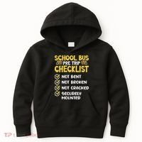 Cdl School Bus Driver Pretrip Trucking Retro Trucker Pride Kids Hoodie thumb 0