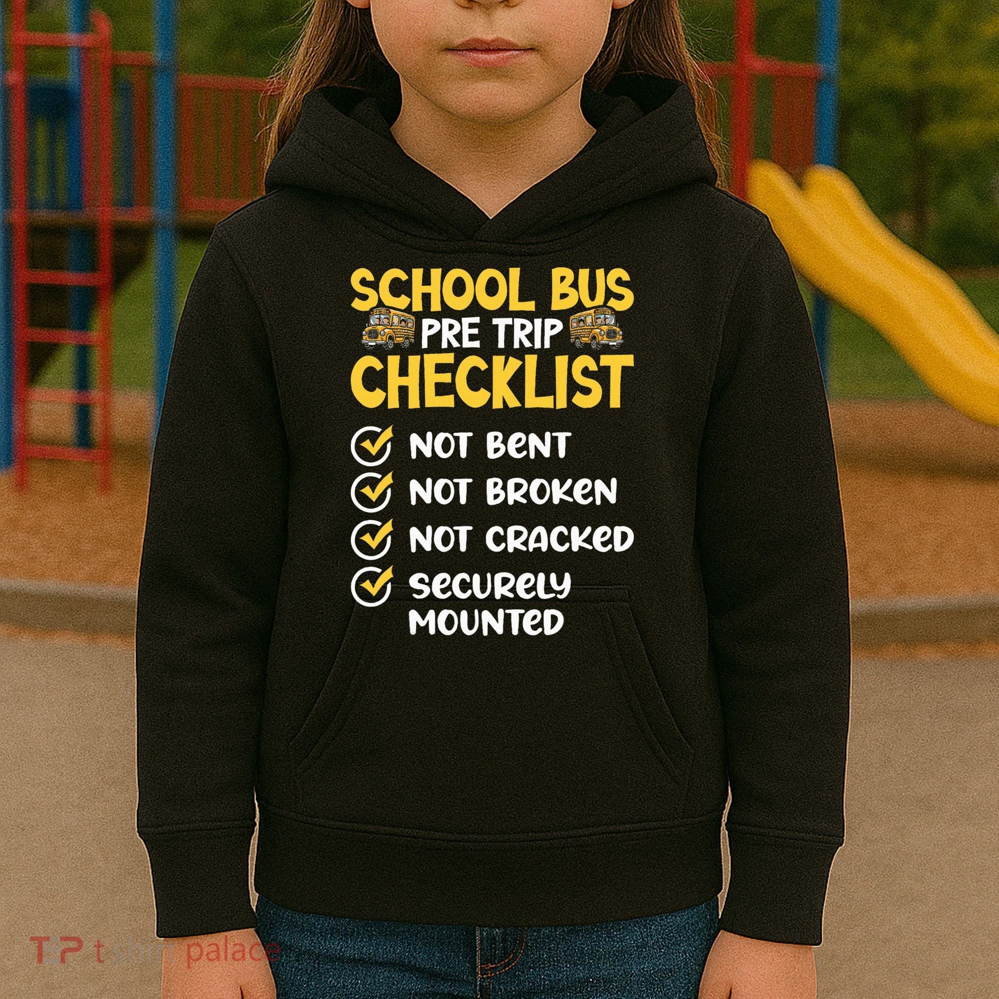 Cdl School Bus Driver Pretrip Trucking Retro Trucker Pride Kids Hoodie