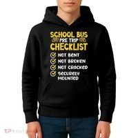 Cdl School Bus Driver Pretrip Trucking Retro Trucker Pride Kids Hoodie thumb 4