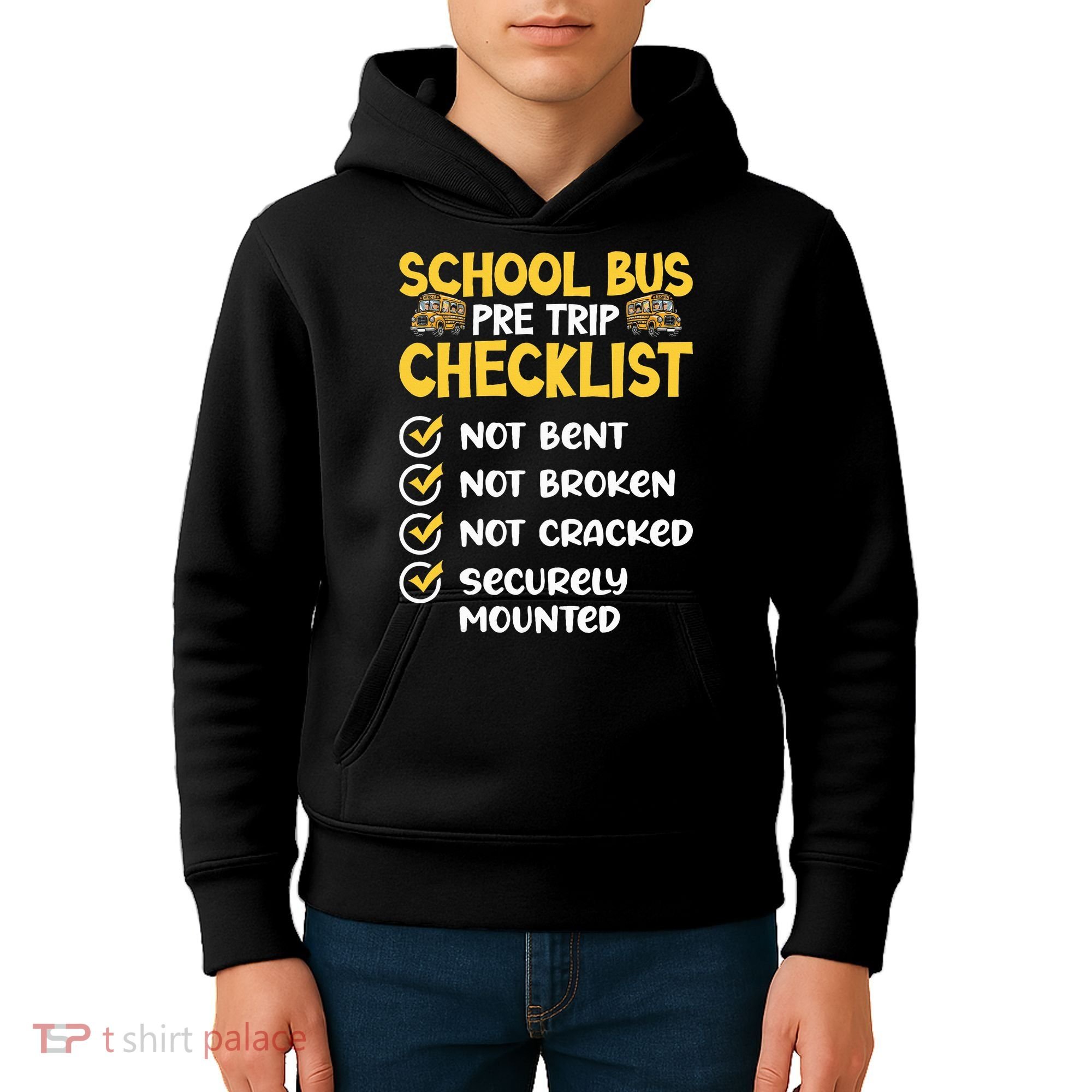Cdl School Bus Driver Pretrip Trucking Retro Trucker Pride Kids Hoodie
