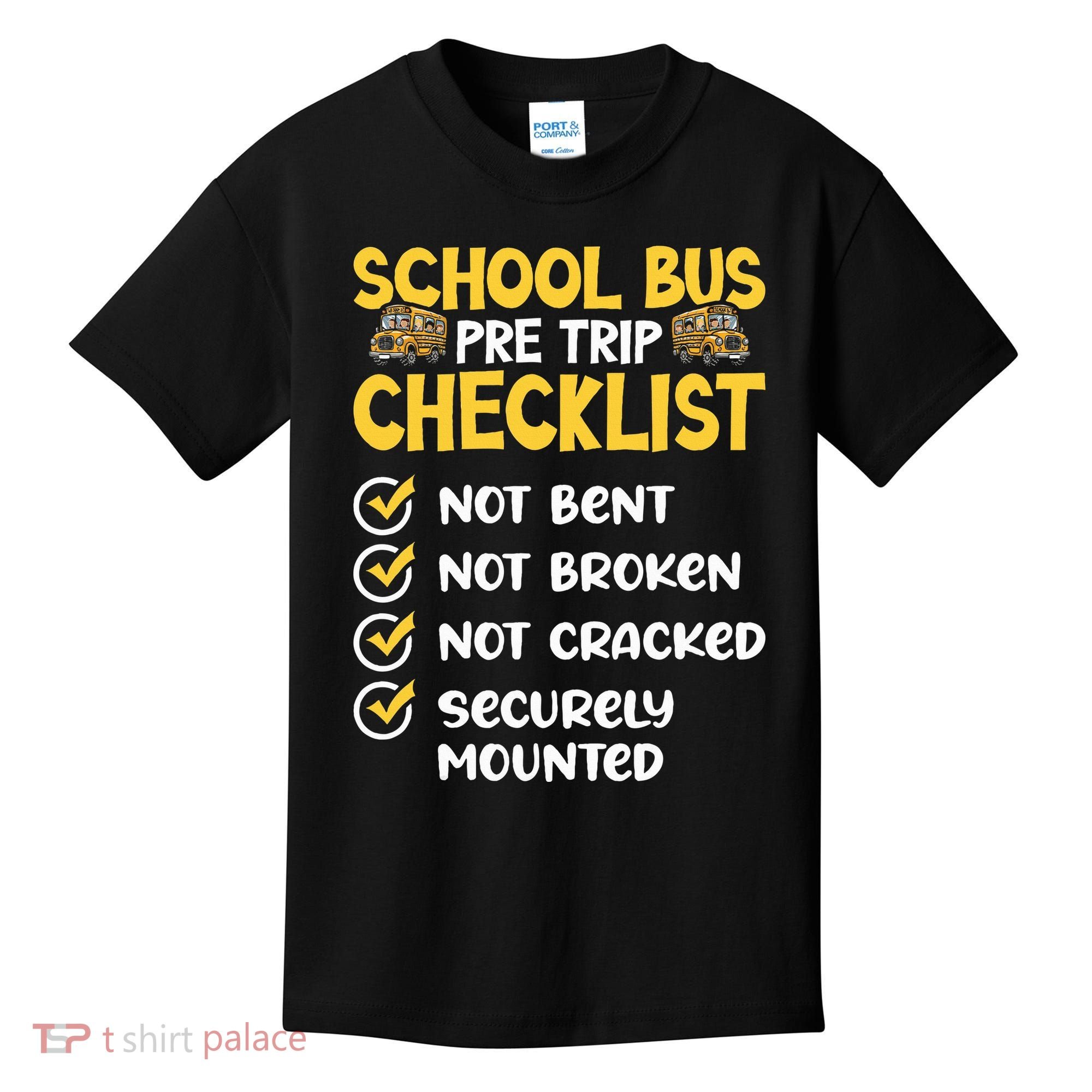 Cdl School Bus Driver Pretrip Trucking Retro Trucker Pride Kids T-Shirt