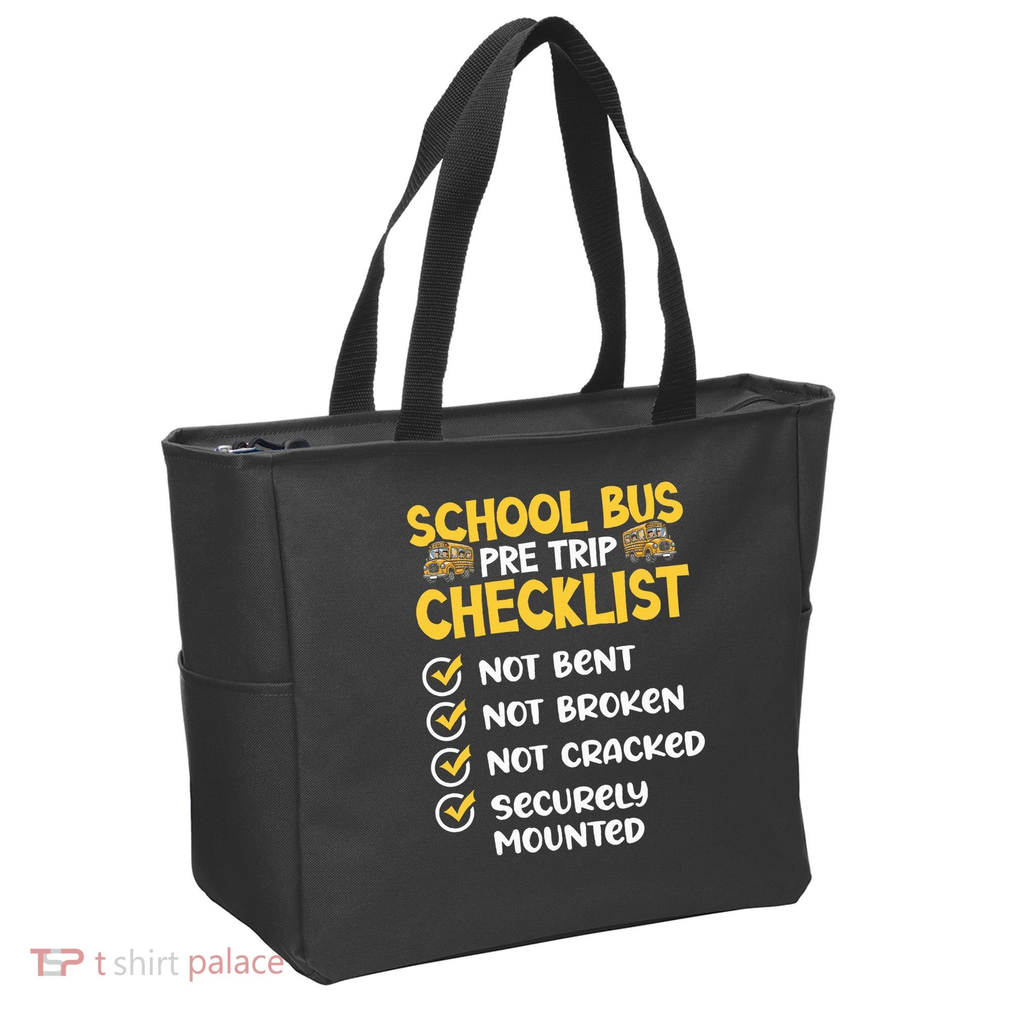 Cdl School Bus Driver Pretrip Trucking Retro Trucker Pride Tote Bag
