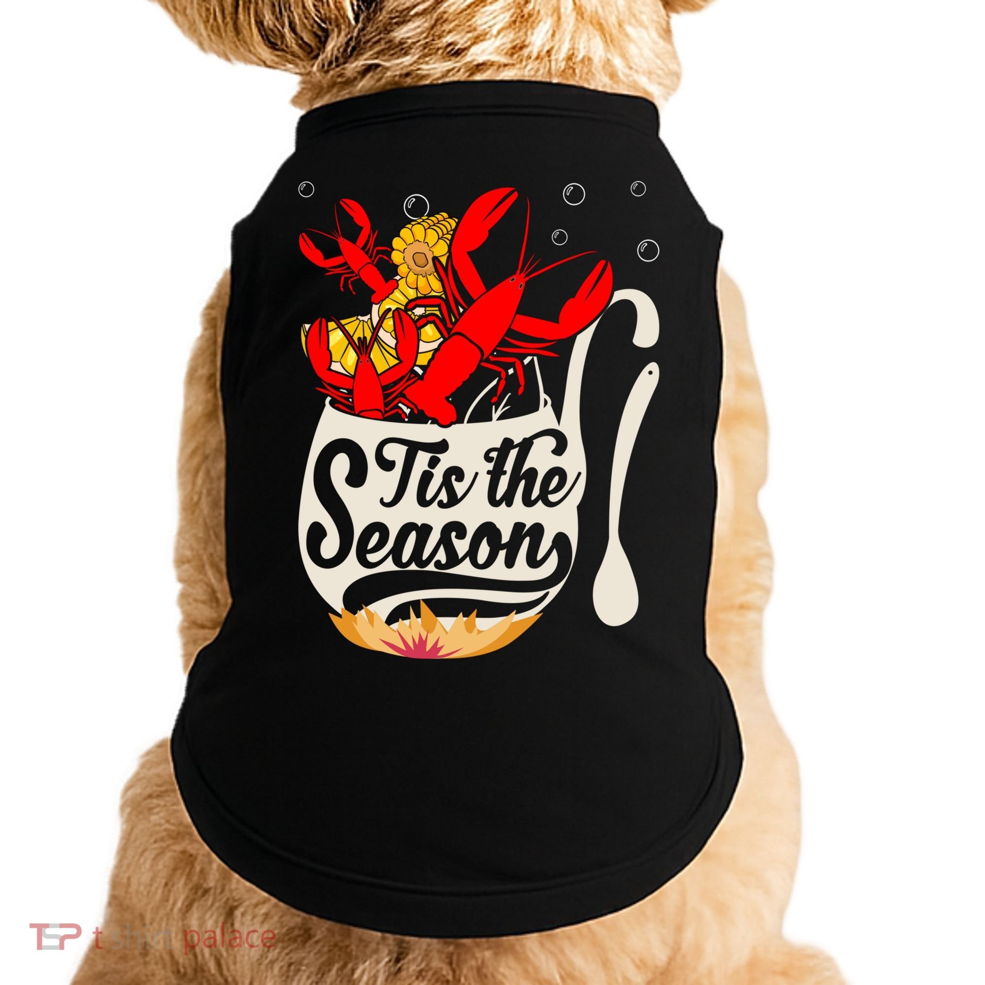 Crawfish Season Boil Funny Crayfish Eating Lobster Gift Doggie Tank
