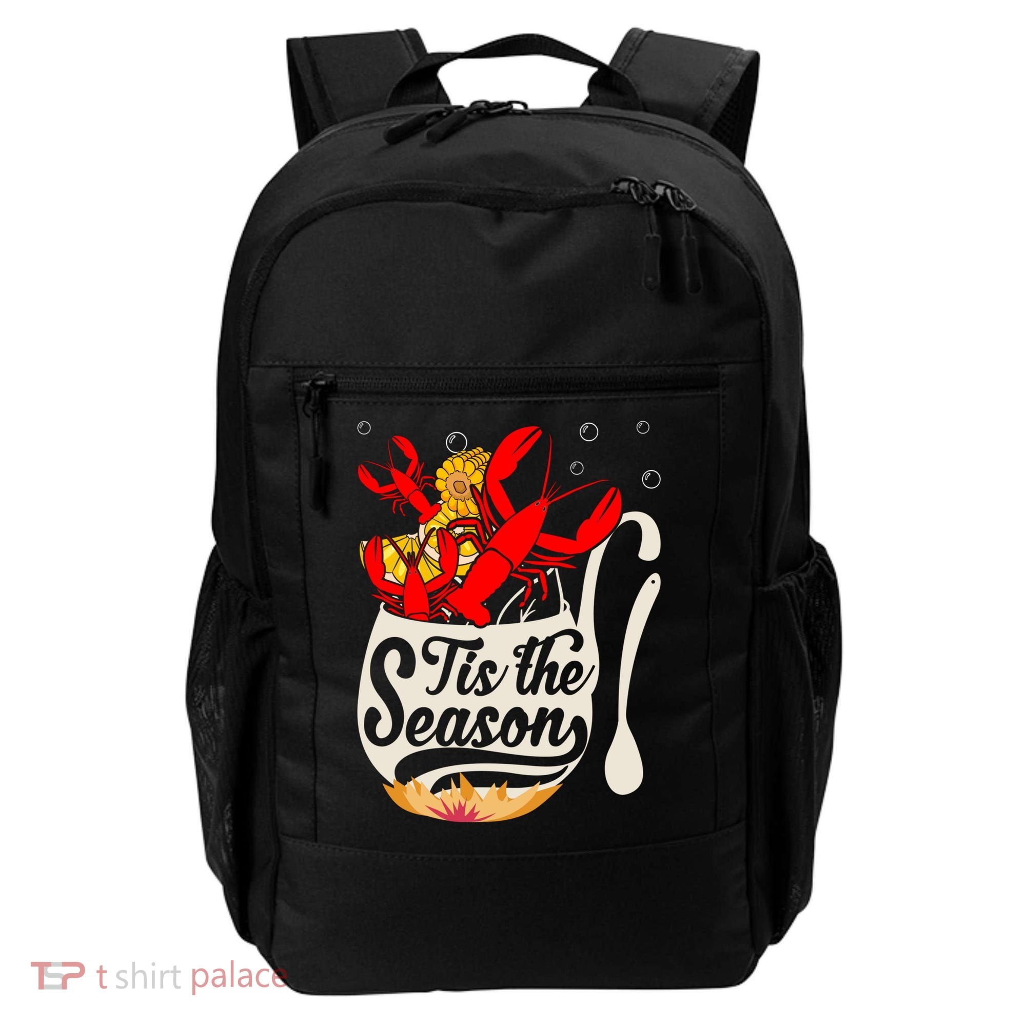 Crawfish Season Boil Funny Crayfish Eating Lobster Gift Backpack