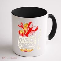 Crawfish Season Boil Funny Crayfish Eating Lobster Gift Coffee Mug thumb 1