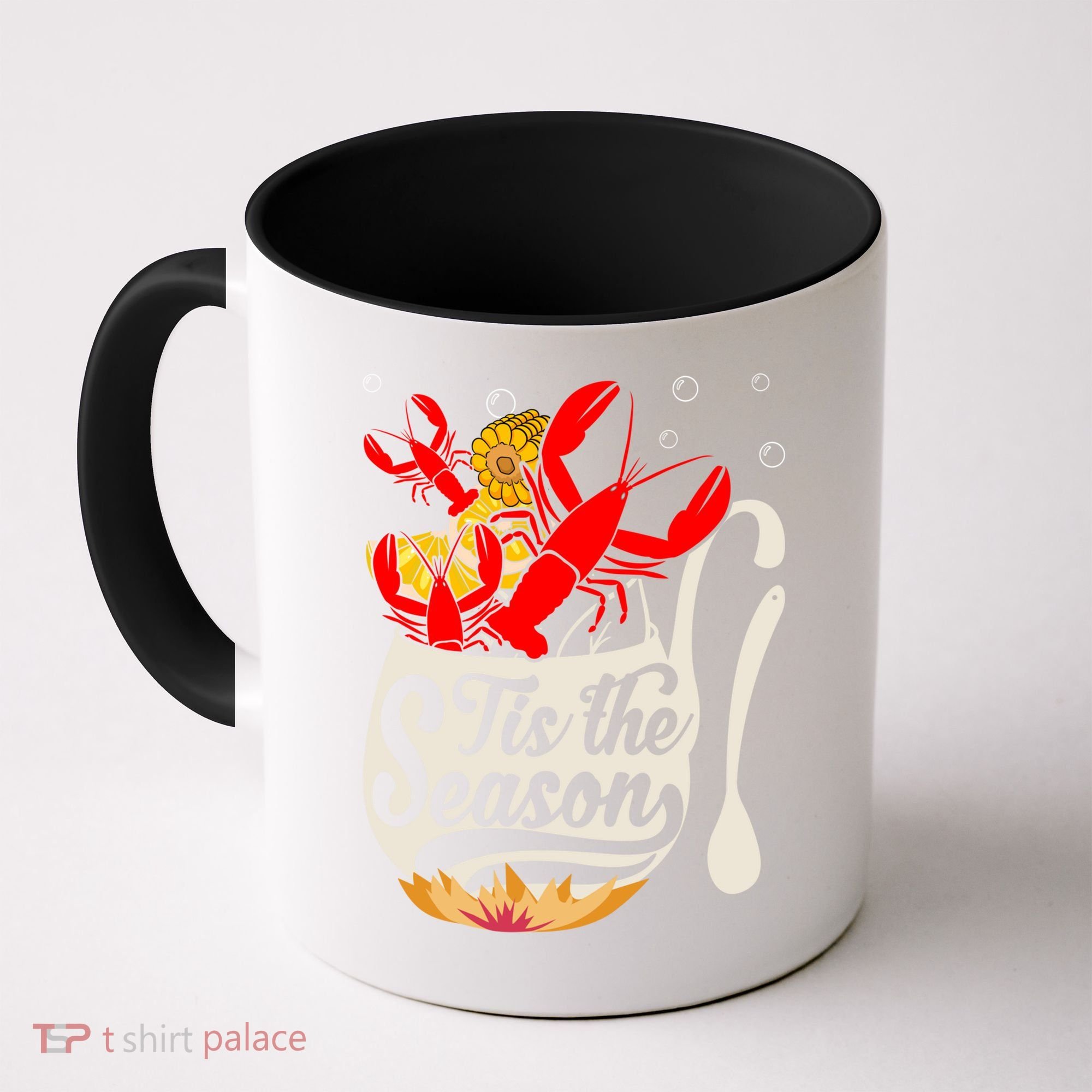 Crawfish Season Boil Funny Crayfish Eating Lobster Gift Coffee Mug