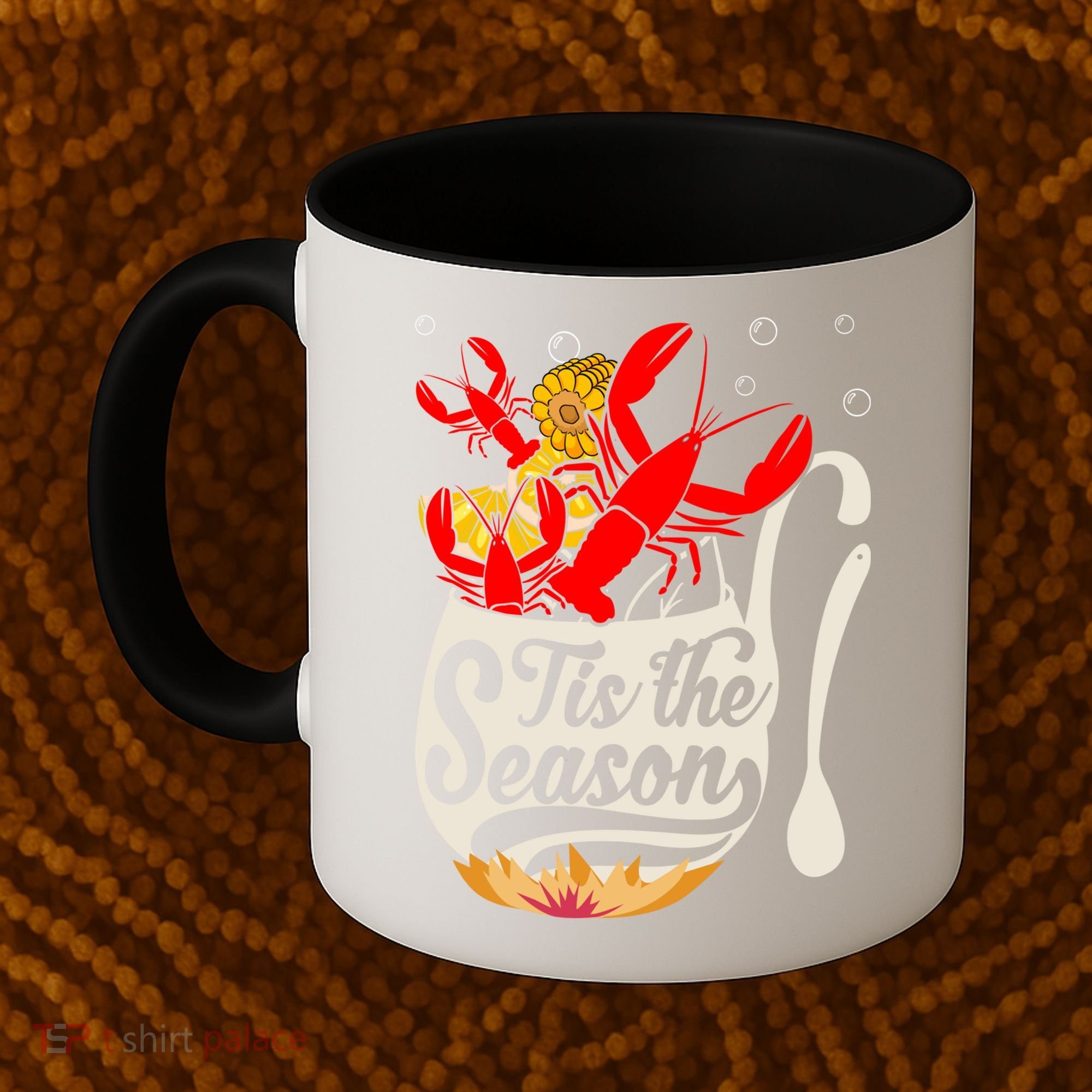 Crawfish Season Boil Funny Crayfish Eating Lobster Gift Coffee Mug
