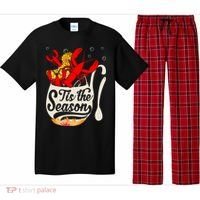 Crawfish Season Boil Funny Crayfish Eating Lobster Gift Pajama Set thumb 0