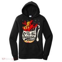 Crawfish Season Boil Funny Crayfish Eating Lobster Gift Women's Hoodie thumb 0