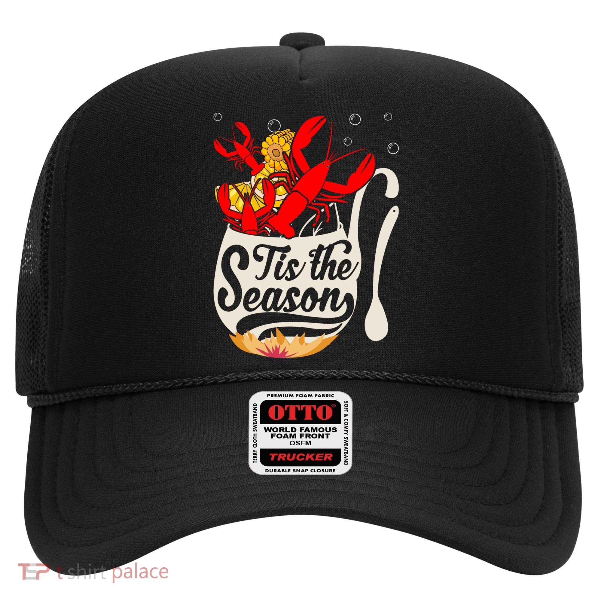 Crawfish Season Boil Funny Crayfish Eating Lobster Gift Hat