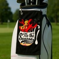 Crawfish Season Boil Funny Crayfish Eating Lobster Gift Golf Towel thumb 2
