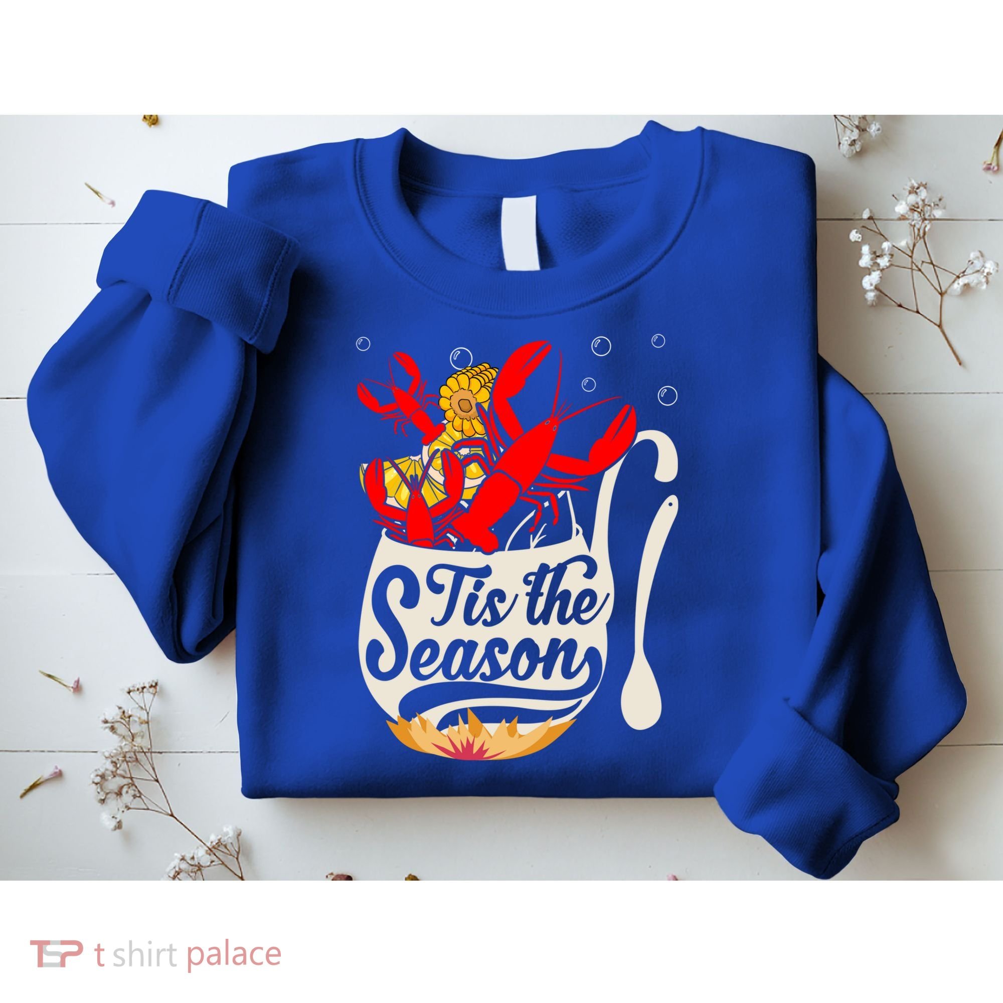 Crawfish Season Boil Funny Crayfish Eating Lobster Gift Sweatshirt