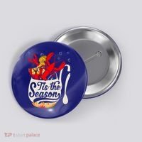 Crawfish Season Boil Funny Crayfish Eating Lobster Gift Button thumb 0