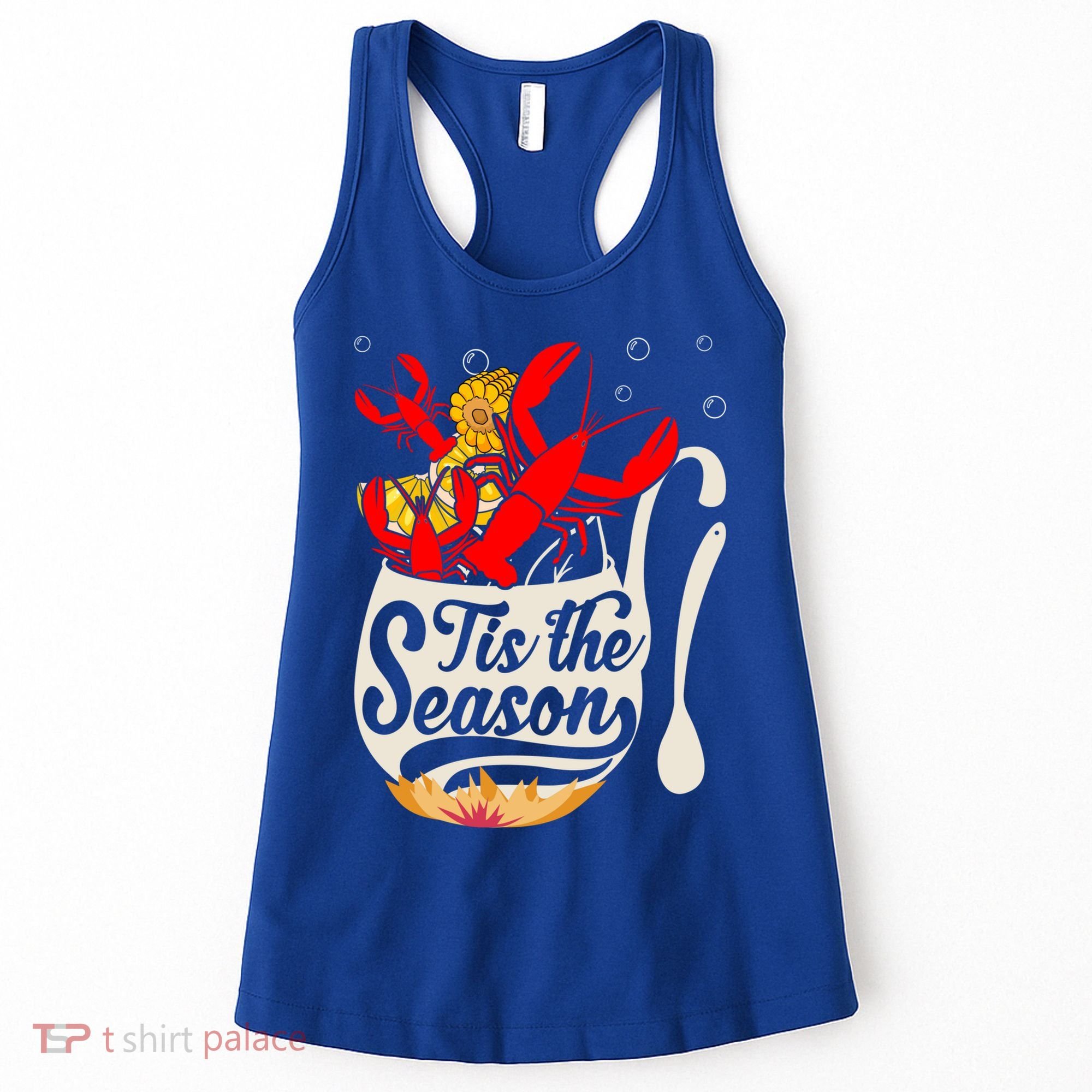 Crawfish Season Boil Funny Crayfish Eating Lobster Gift Women's Tank Top