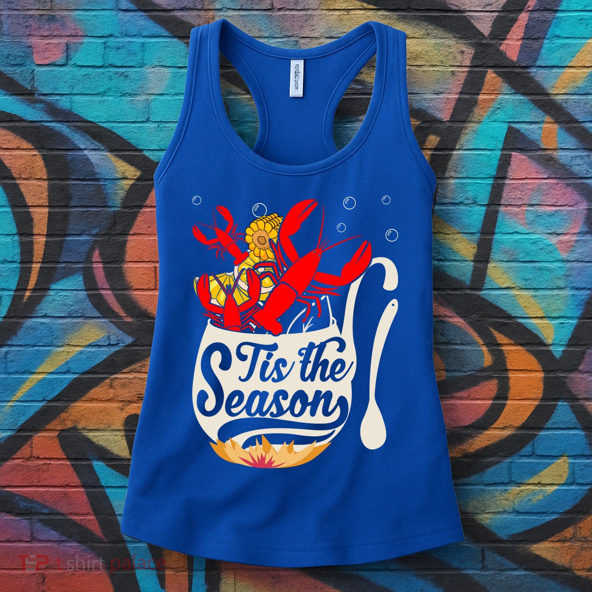 Crawfish Season Boil Funny Crayfish Eating Lobster Gift Women's Tank Top