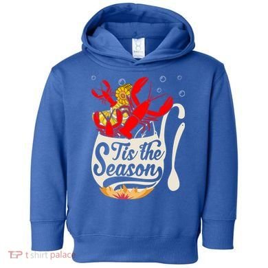 Crawfish Season Boil Funny Crayfish Eating Lobster Gift Toddler Hoodie