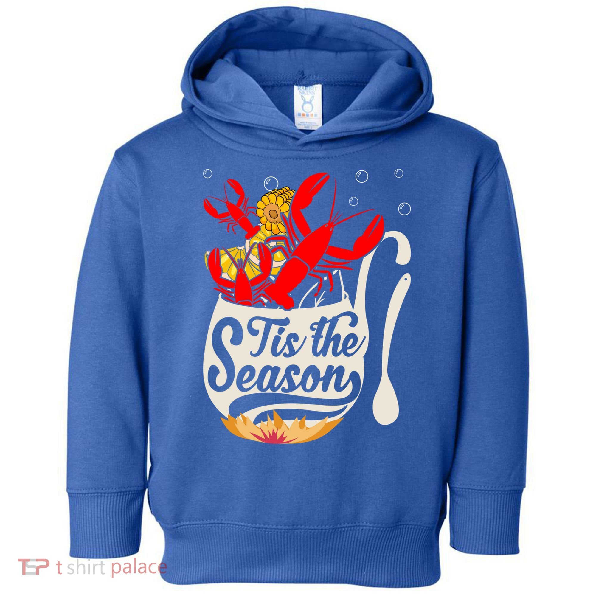 Crawfish Season Boil Funny Crayfish Eating Lobster Gift Toddler Hoodie
