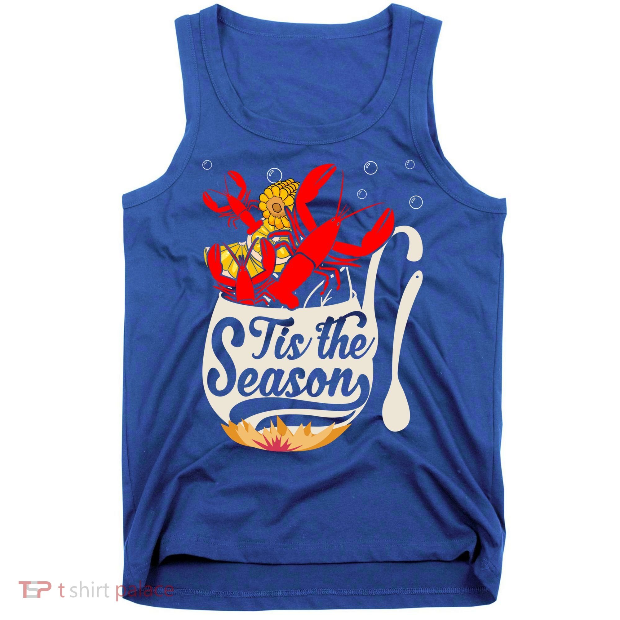 Crawfish Season Boil Funny Crayfish Eating Lobster Gift Tank Top