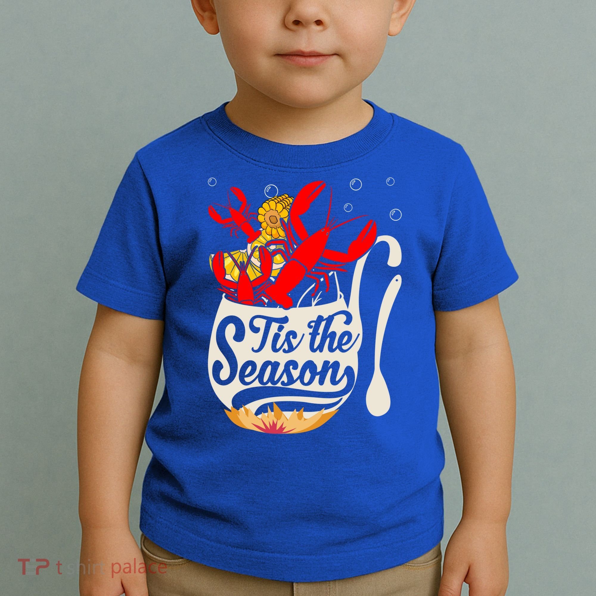 Crawfish Season Boil Funny Crayfish Eating Lobster Gift Toddler T-Shirt
