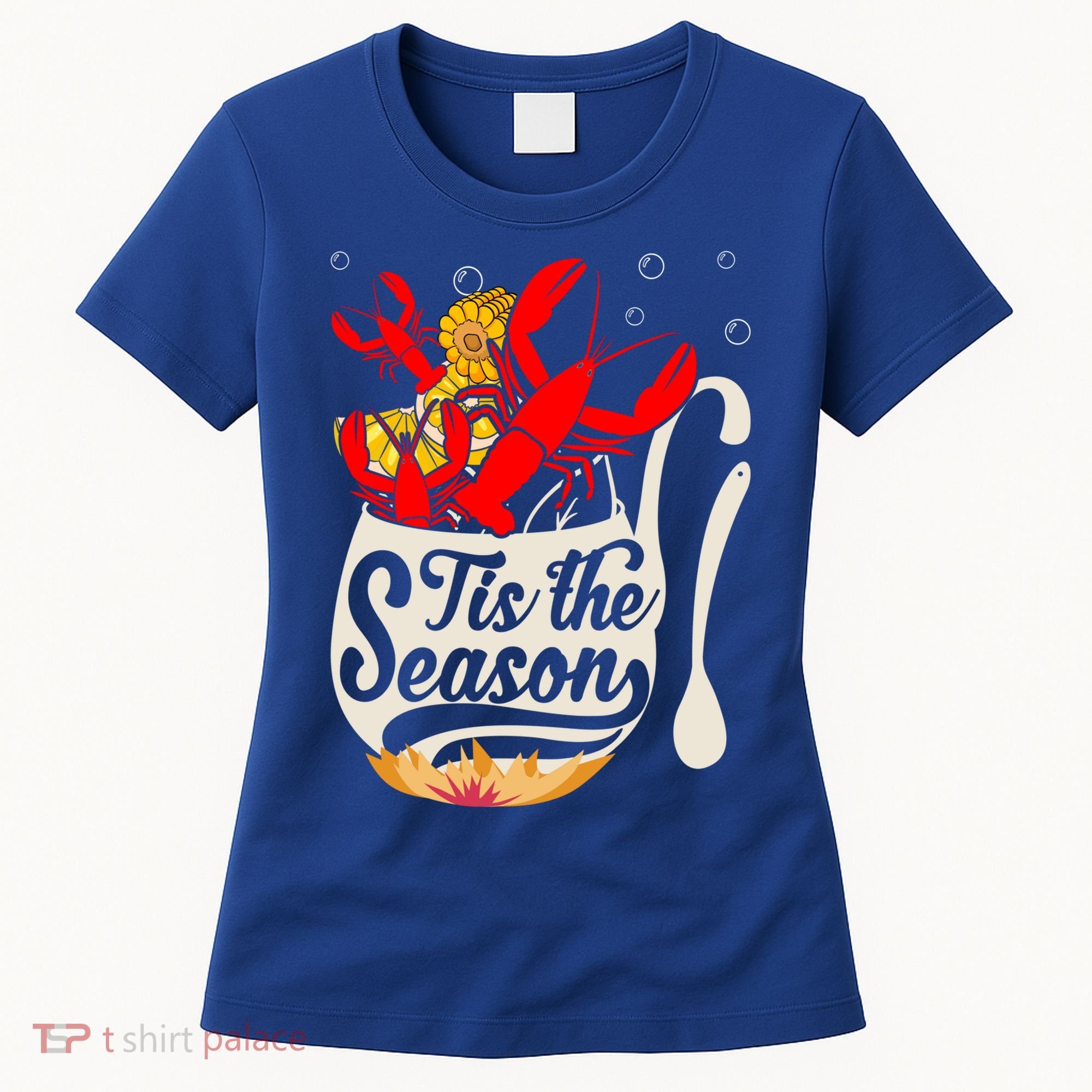 Crawfish Season Boil Funny Crayfish Eating Lobster Gift Women's T-Shirt