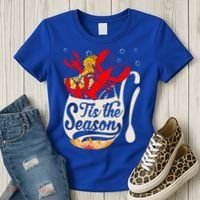 Crawfish Season Boil Funny Crayfish Eating Lobster Gift Women's T-Shirt thumb 3
