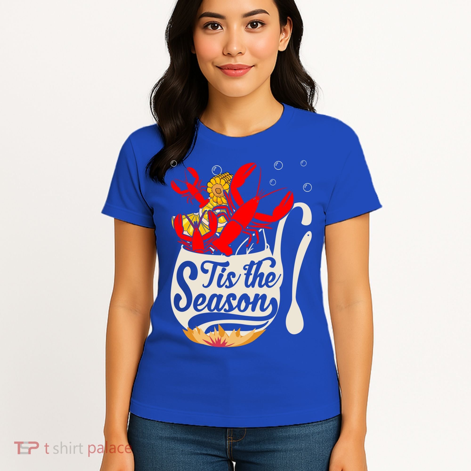 Crawfish Season Boil Funny Crayfish Eating Lobster Gift Women's T-Shirt