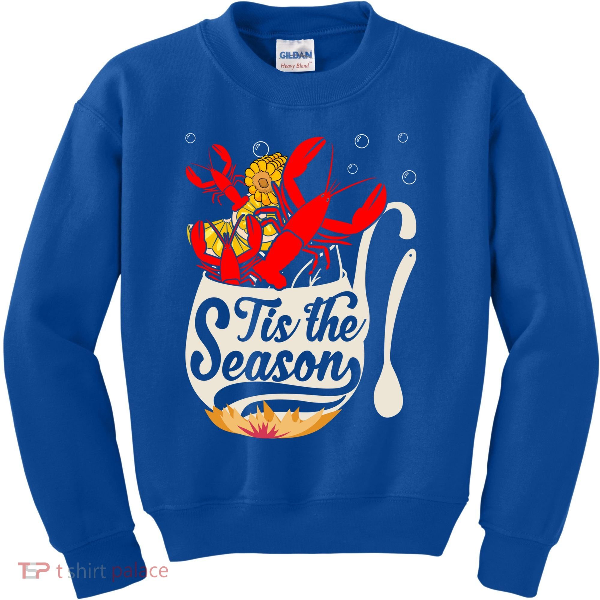Crawfish Season Boil Funny Crayfish Eating Lobster Gift Kids Sweatshirt