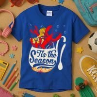 Crawfish Season Boil Funny Crayfish Eating Lobster Gift Kids T-Shirt thumb 3