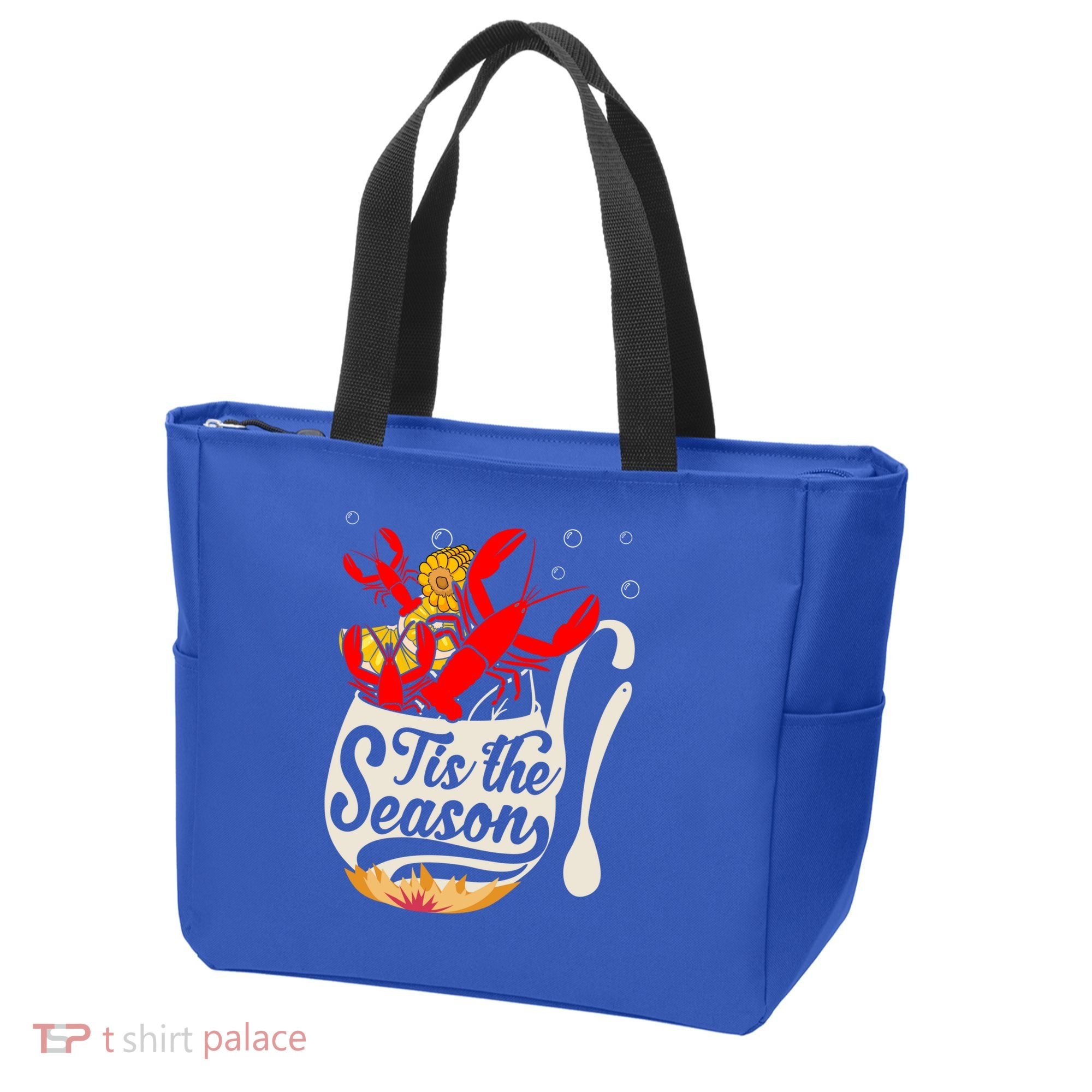 Crawfish Season Boil Funny Crayfish Eating Lobster Gift Tote Bag