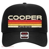 Cooper Surname Birthday Family Reunion 80s 90s Sunset Hat thumb 0